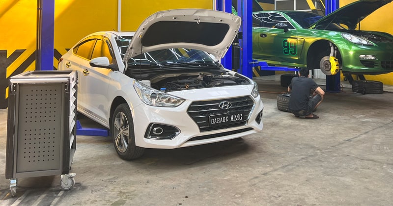 garage chuyên sửa chữa hyundai uy tín