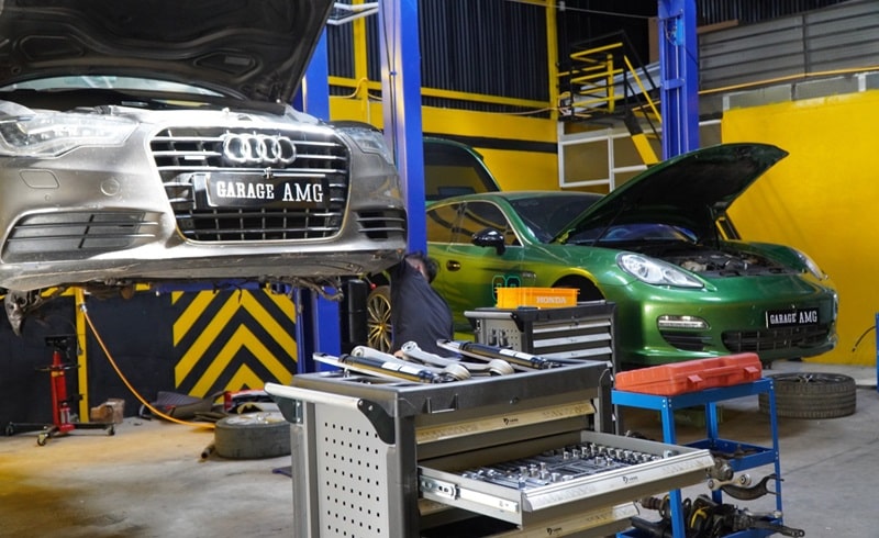 quy trình sửa chữa xe porsche chuyên nghiệp